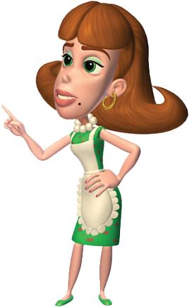 Judy Neutron Jimmy Neutron - Jimmy Neutron Mom (480x445), Png Download