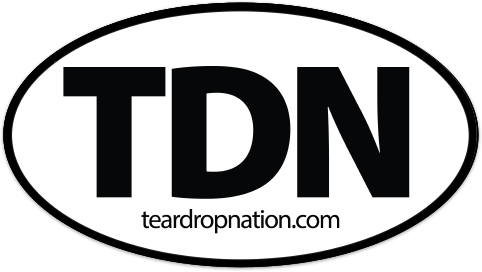 Teardrop Nation Stickers - Circle (482x272), Png Download