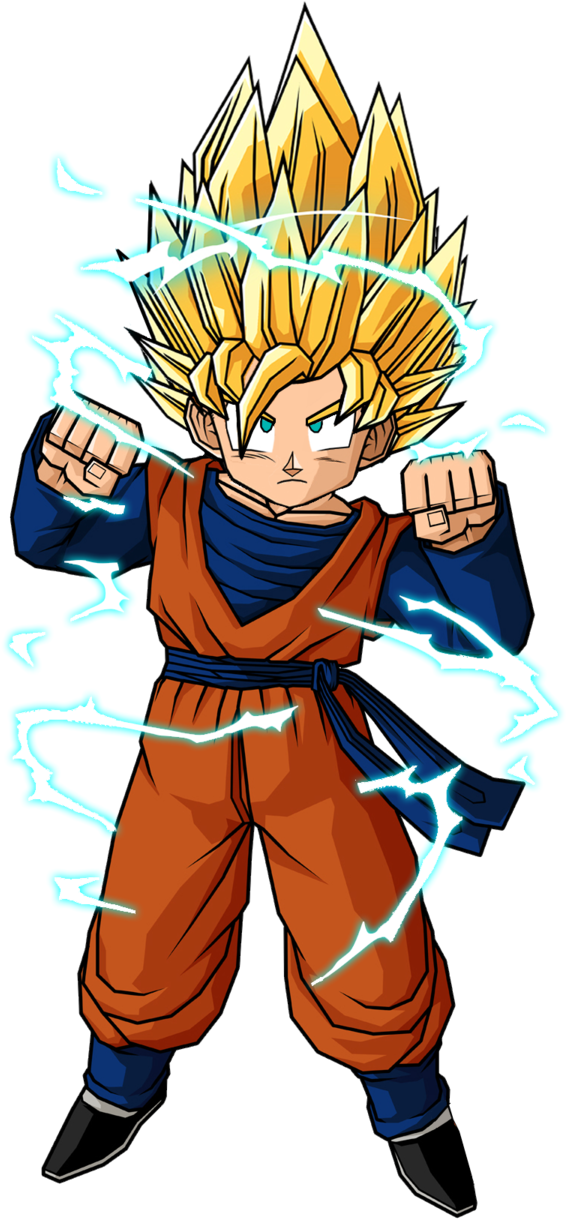 Kid Goku And Kid Goten Kid Goten Ssj2 By - Goten Ssj 2 Png (339x480), Png Download