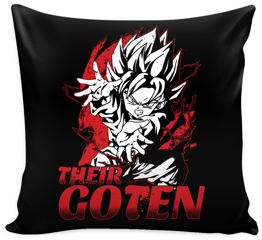 Super Saiyan Goten Son Pillow Cover 16"-tl00512pl - Badass Quotes By Pink (1024x1024), Png Download