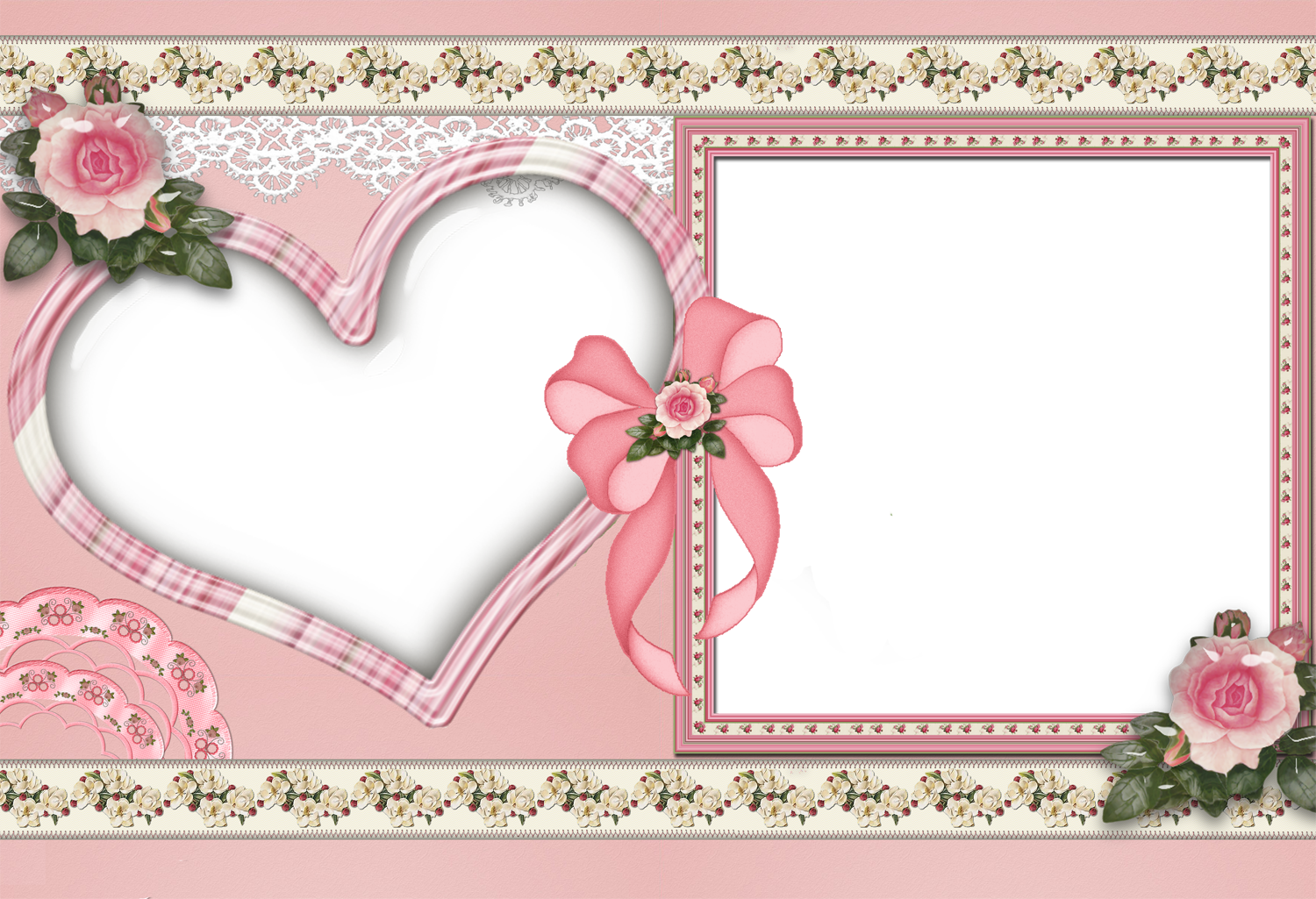 Http - //syedimranrocks - Blogspot - In/ - Frame Photo Pink Png (1500x1025), Png Download