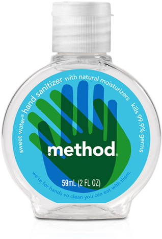 Hand Sanitizer - Method Products (322x558), Png Download