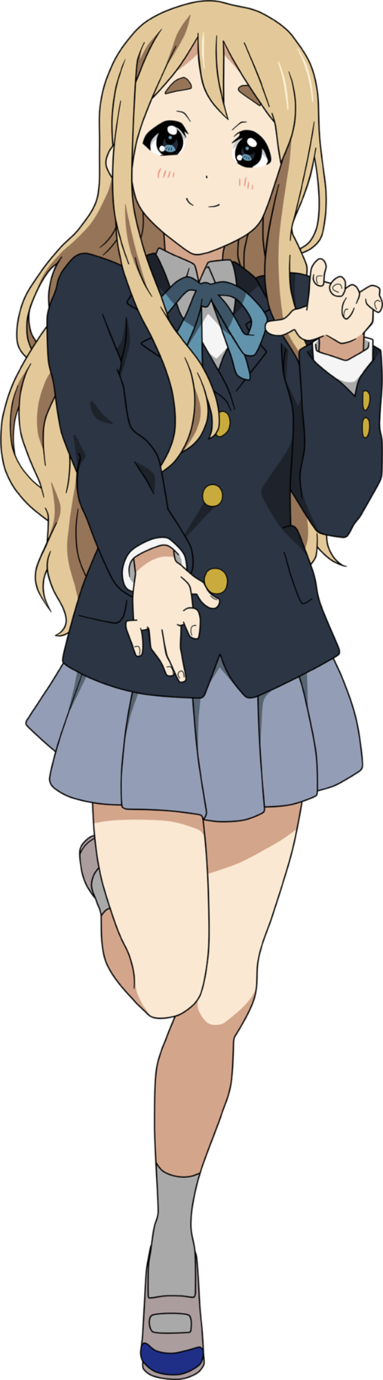 Mugi - K On Tsumugi Png (555x2000), Png Download