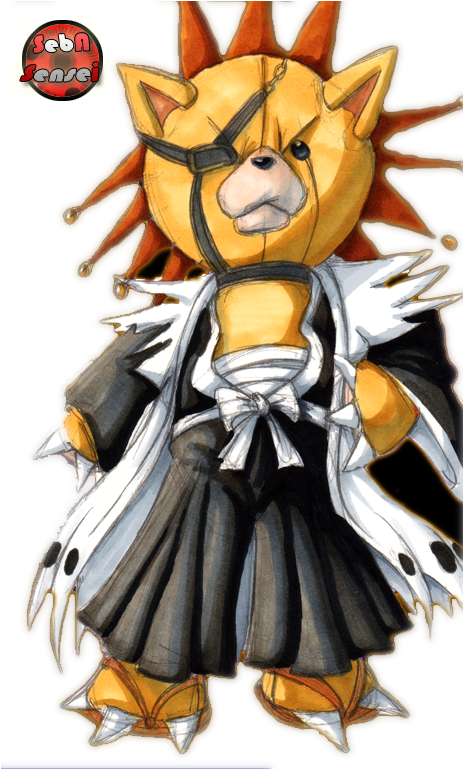 Kon Kenpachi - Kon Bleach (500x768), Png Download