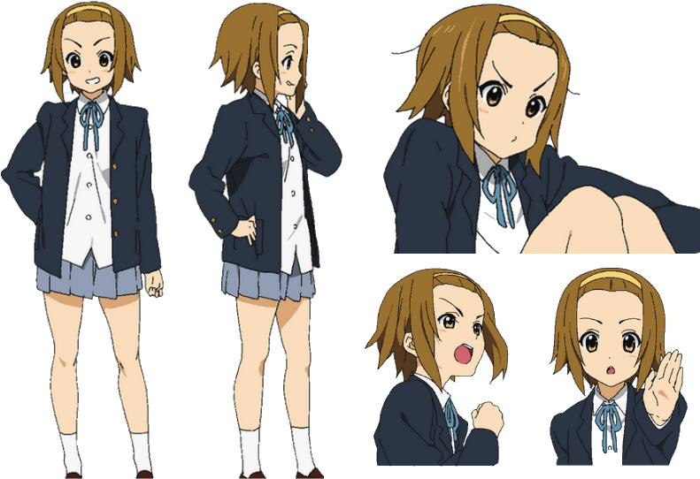 Ritsu Tainaka - K On Anime (800x572), Png Download