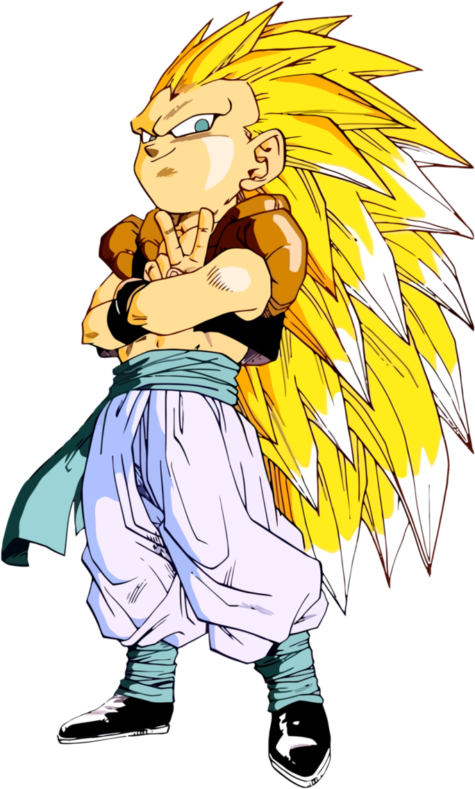Super Saiyan 3 Gotenks (700x1142), Png Download