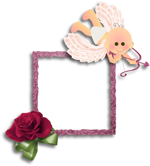 Secret Valentine Frame Cluster - Cluster Frame Valentines Png (600x642), Png Download