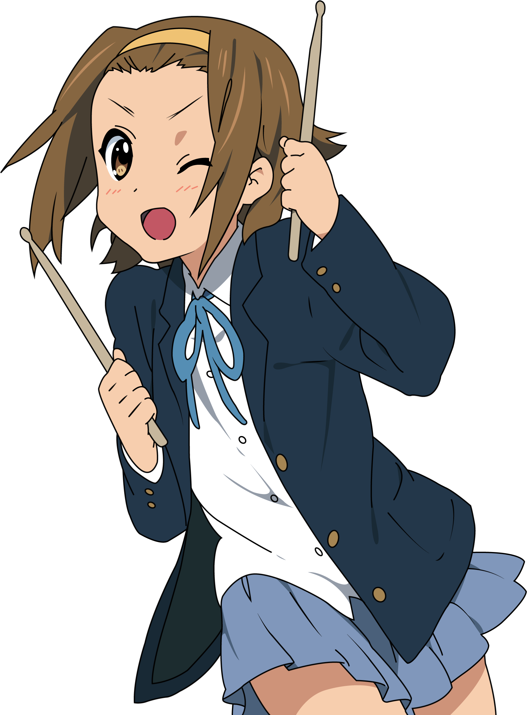 Deadbeef On Desktop, Aimp On Android - K On Ritsu Png (2075x2556), Png Download