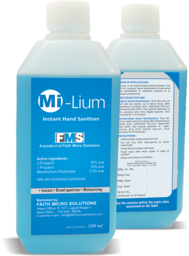 Hand Sanitizer - Faith Microsolutions (388x500), Png Download