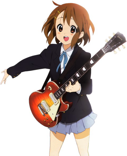 Клипарты, Шатенка, Девушка, K-on - K-on: Band Practice Wall Scroll (480x590), Png Download