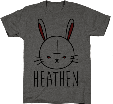 Heathen Easter Bunny Mens T-shirt - Atheist Shirts (484x484), Png Download