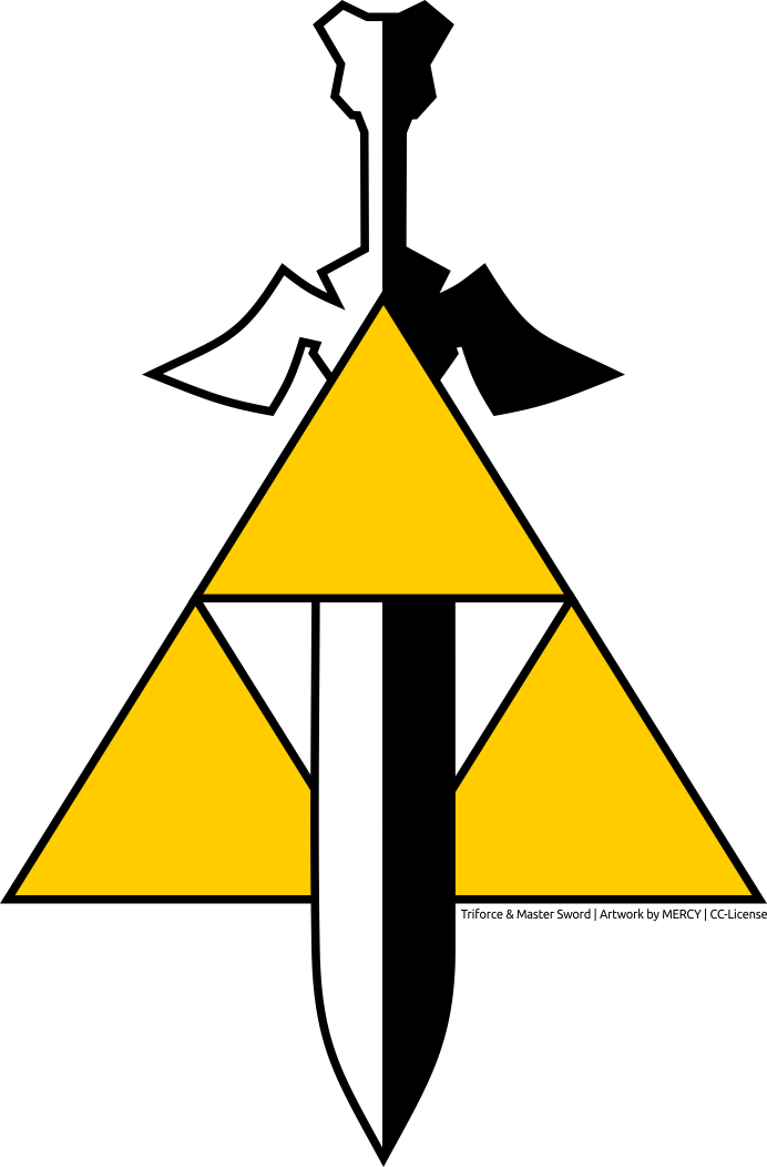Master Sword Cliparts - Triforce (692x1052), Png Download