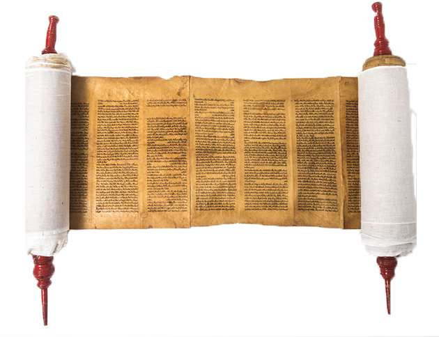 A Torah Made Of Gazelle Skin - Net (629x527), Png Download