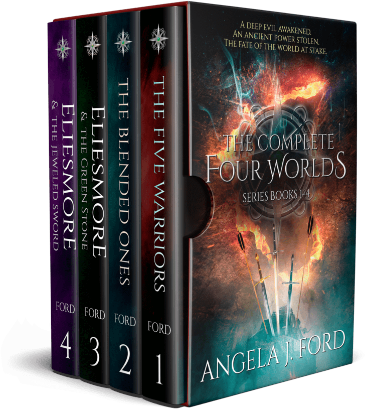 Fourworldsboxed - Complete Four Worlds Series (1386x924), Png Download
