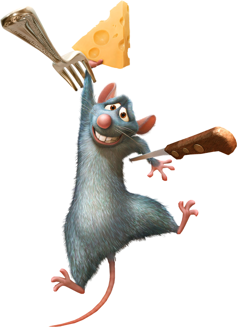 Ratatouille Graphic Black And White Library - Ratatouille Png (783x1072), Png Download