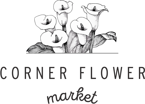 Corner Flower Market - Flor Vector Blanco Y Negro (660x500), Png Download
