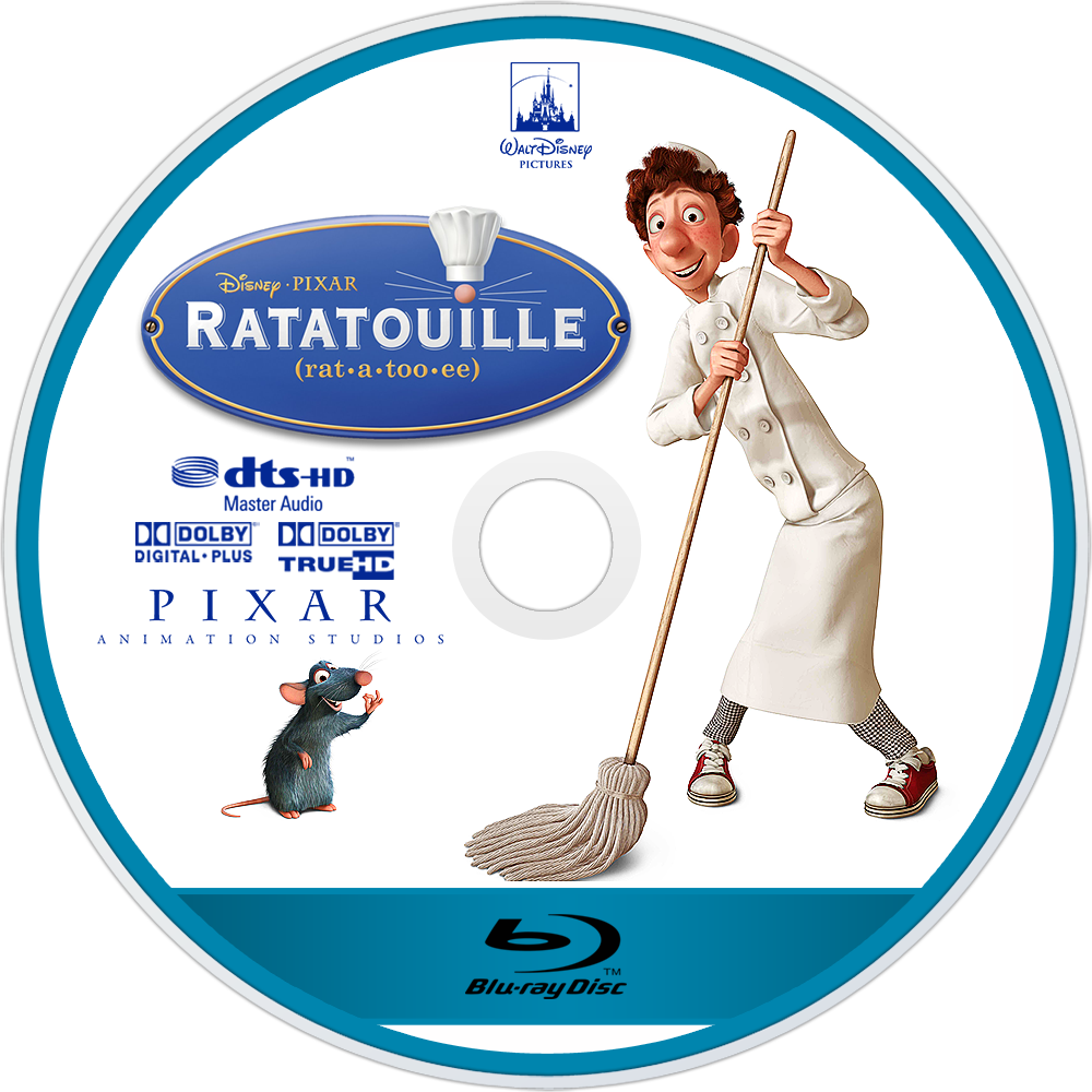 Ratatouille Bluray Disc Image - Ratatouille Blu Ray Disc (1000x1000), Png Download
