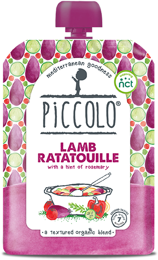 With A Hit Of Rosemary - Piccolo Stage 2 Lamb Ratatouille Puree, 130 G, Pack (348x600), Png Download