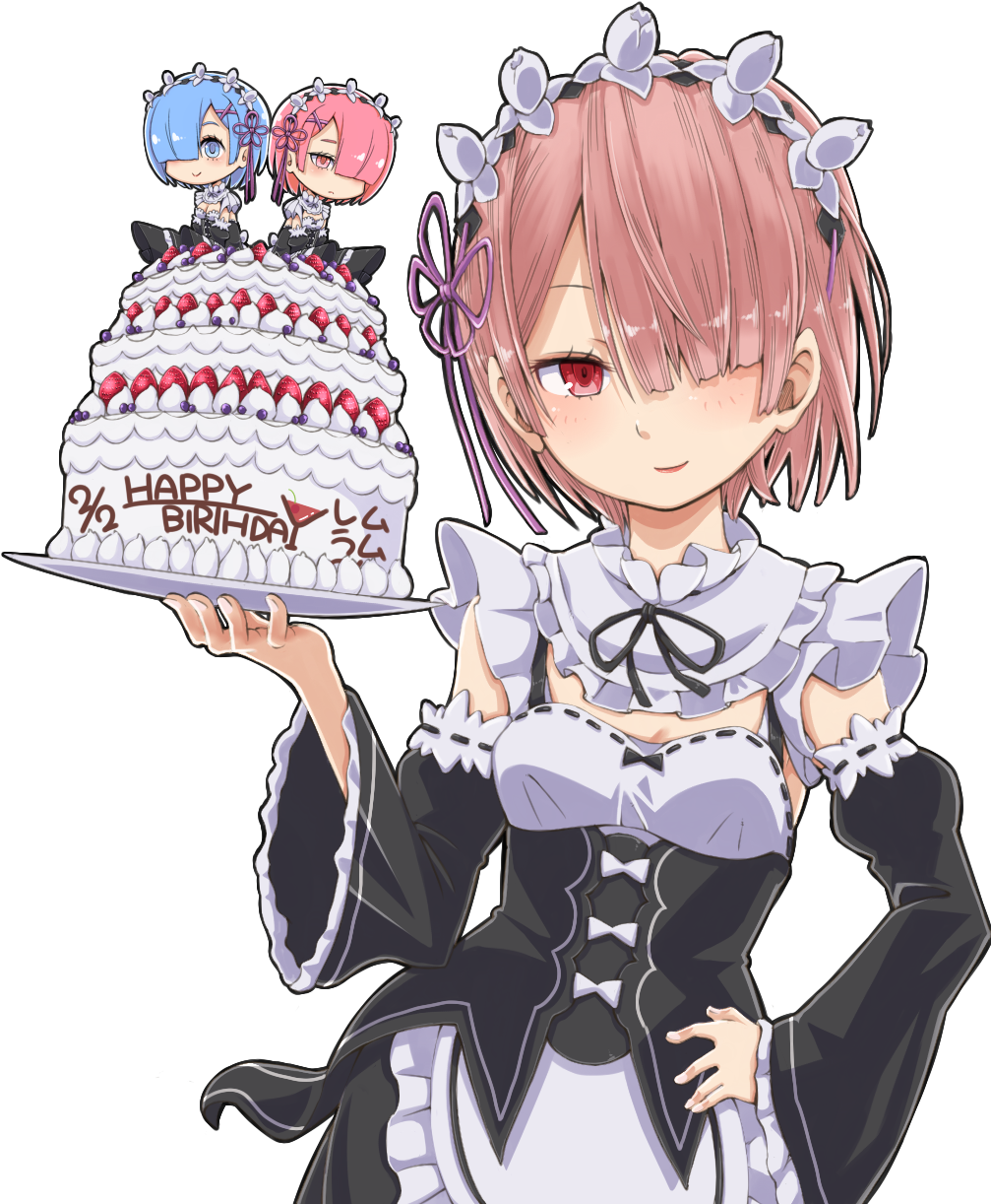 Art Id - - Ram Re Zero Art (1024x1280), Png Download
