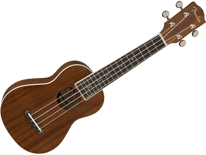 Svg Royalty Free Library Achetez Fender Seaside Moins - Fender Venice Soprano Uke - Natural (700x526), Png Download