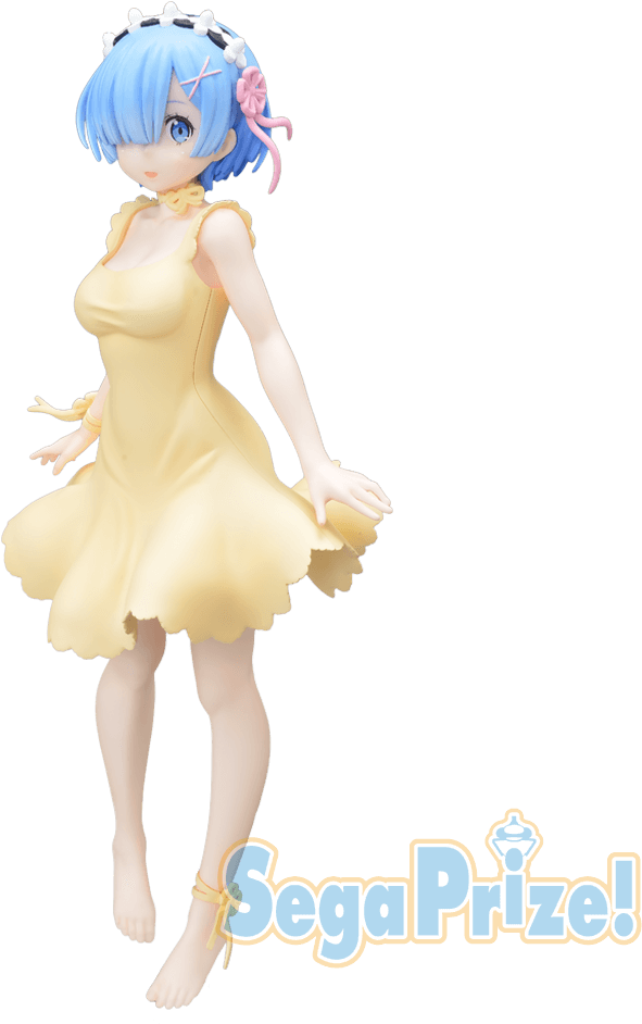 Re Zero Rem Yellow Sapphire - Re ゼロ から 始める 異 世界 生活 Pm フィギュア レム Yellow Sapphire (1000x1000), Png Download