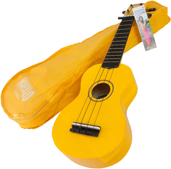 Mahalo Ukulele Yellow Soprano With Bag - Yellow Mahalo Ukulele (600x600), Png Download