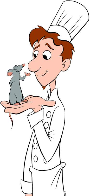 Ratatouille Clip Linguini Graphic Free Library - Clipart Linguini (374x815), Png Download