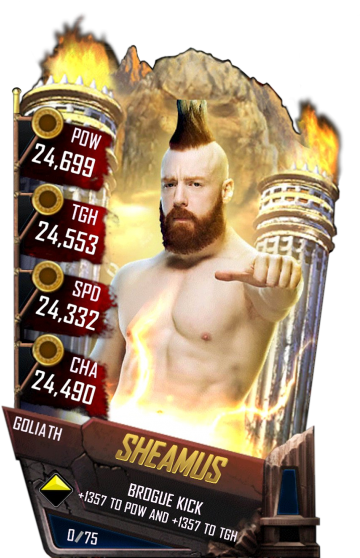 Sheamus S4 20 Goliath - Wwe Supercard Goliath Cards (733x1158), Png Download