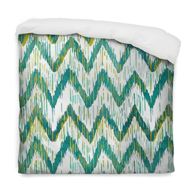 Watercolor Ikat Chevron Seamless Pattern - Watercolor Painting (400x400), Png Download