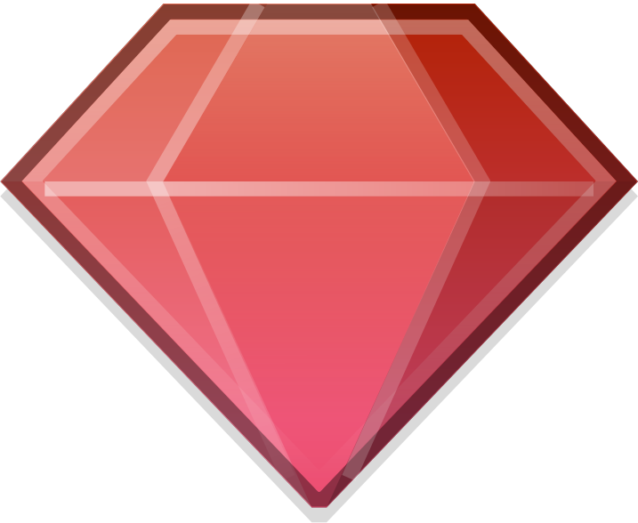 Ruby Clipart - Red Diamond Clipart (717x588), Png Download