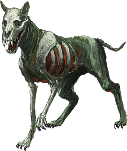 Zombie Hound (404x483), Png Download