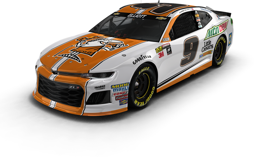 9 @mountaindew / @littlecaesars Chevrolet For This - Chase Elliott Little Caesars 2018 (900x507), Png Download