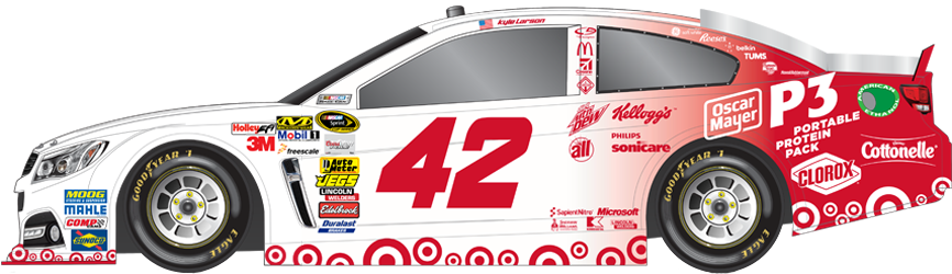 Kyle Larson Lionel 1 24 Target Silver Diecast 2014 (922x300), Png Download