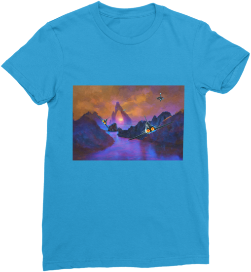 Alien Planet Ambush ﻿classic Women's T-shirt - T-shirt (620x620), Png Download