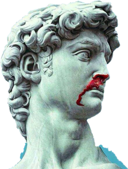 Vaporwave Bust Png - Piazza Della Signoria (439x579), Png Download