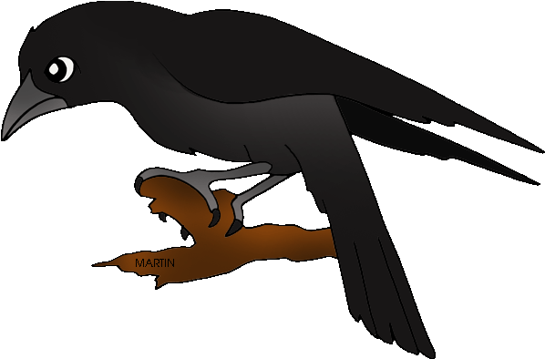 Picture Transparent Library Line Art Free On Dumielauxepices - Clipart Raven (648x439), Png Download