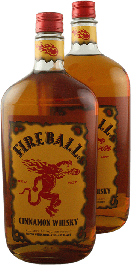 Move Mouse To Zoom - Fireball Cinnamon Whisky - 1 Liter (1000x1000), Png Download