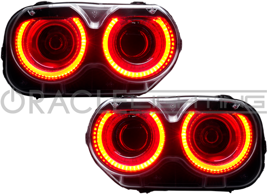 2015-2018 Dodge Challenger Sxt/rt/srt/hellcat Oracle - Dodge Challenger Headlight 2015 (560x421), Png Download