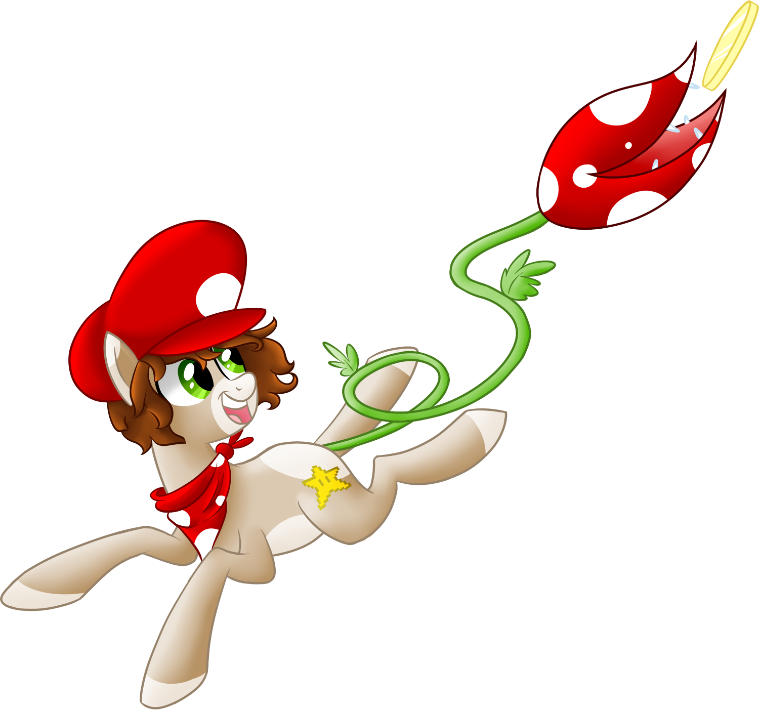 Ruby Hooves, Crossover, Dead Source, Mario, Nintendo, - Piranha Plant (1500x1403), Png Download