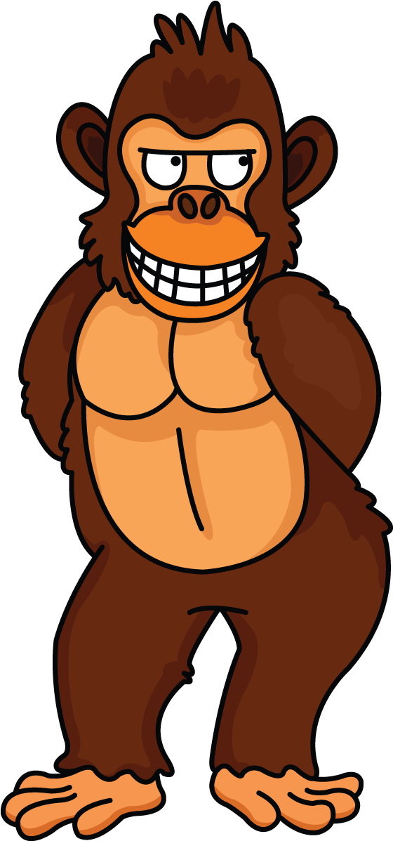 Simple Drawing At Getdrawings Com Free For - Gorilla Drawings Easy (720x1280), Png Download