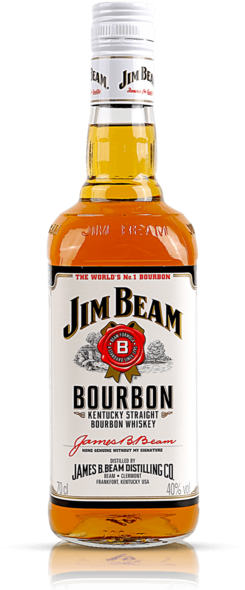 Jim Beam White - Jim Beam White Label (400x609), Png Download