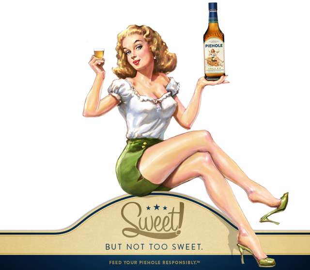 Fireball, A Hot Cinnamon Concoction, Is The Spirits - Piehole Apple Pie Whiskey, 750 Ml (640x557), Png Download