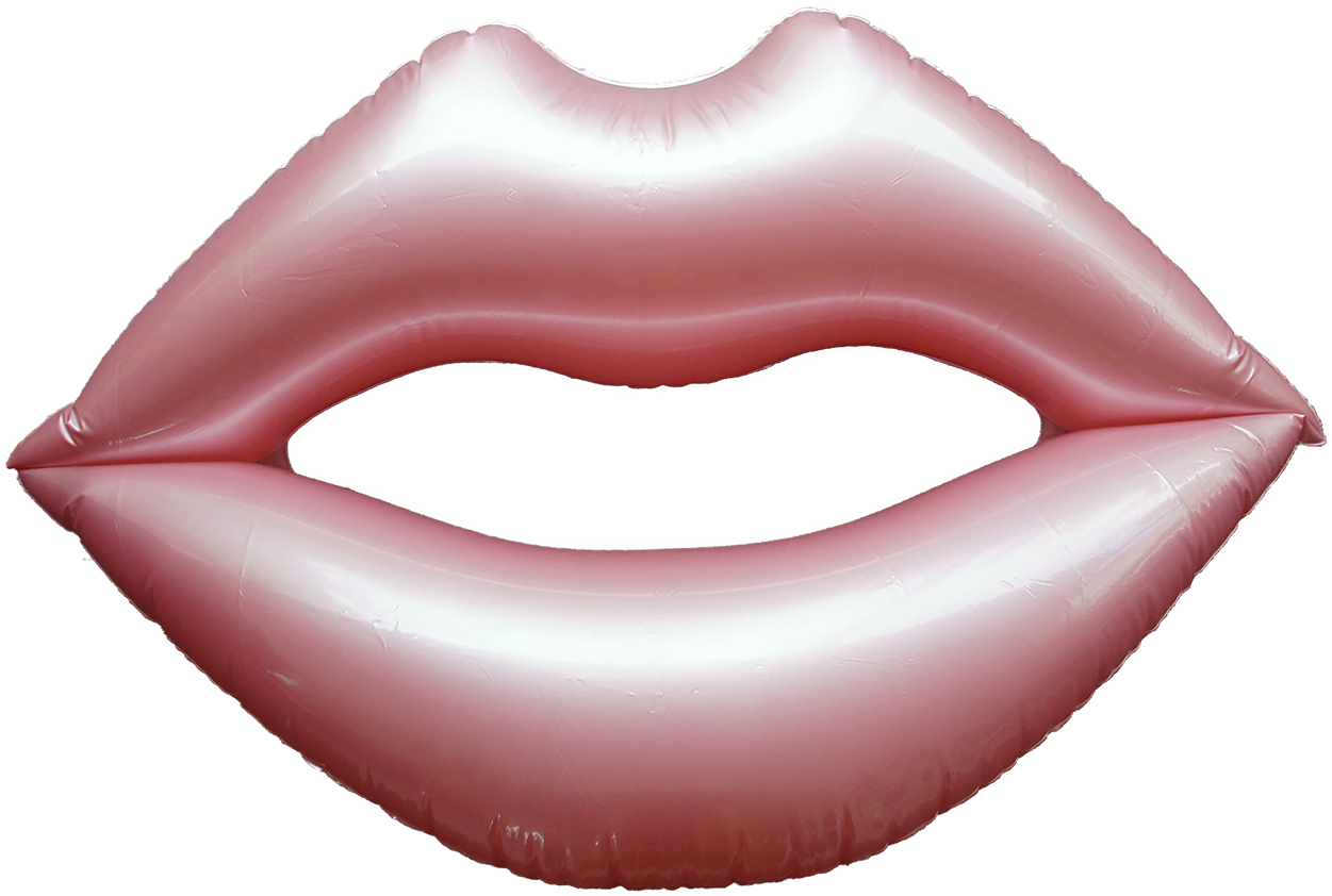Lips Transparent Rose Gold - Tongue (1500x998), Png Download