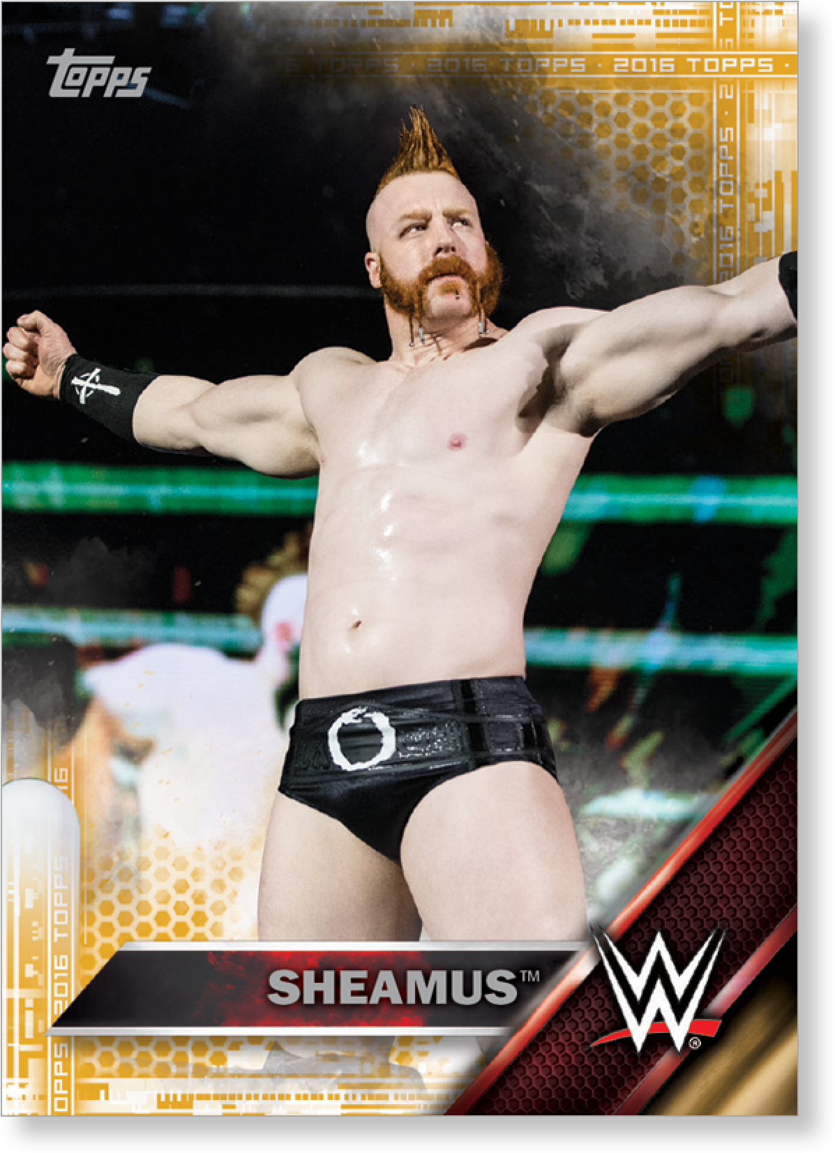 Sheamus 2016 Topps Wwe Now, Then And Forever Base Cards - Wrestler (2000x2000), Png Download