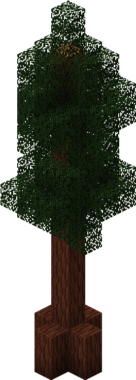 Redwood Tree - Minecraft Tree Fence Post (709x746), Png Download