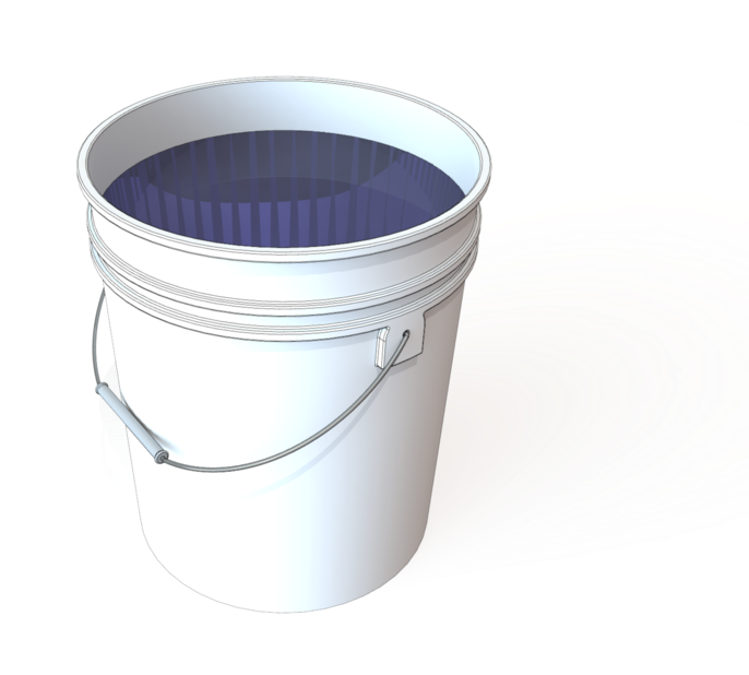 Bucket Transparent 5 Gallon - 5 Gallon Bucket Png (853x640), Png Download