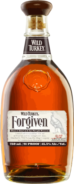 Wild Turkey Forgiven Kentucky Bourbon 750ml - Wild Turkey Forgiven (244x600), Png Download