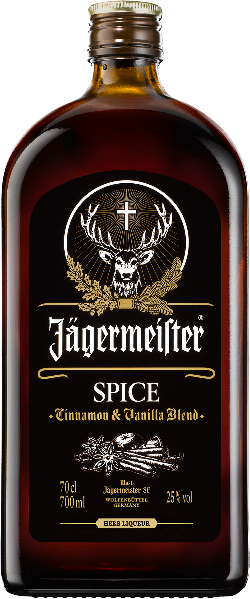 Jägermeister Spiced Liqueur 700ml - Jägermeister Spice Cinnamon & Vanilla (1600x2000), Png Download