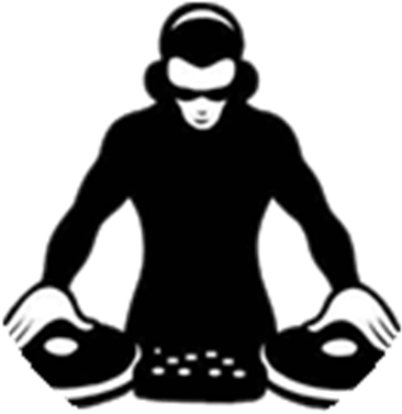 Clipart Black And White Dj Booth Clipart - Dj Clipart (420x420), Png Download