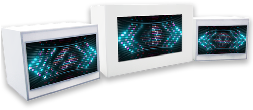 Video Acrylic Surround And Video Pedestals Set - Las Vegas (500x298), Png Download